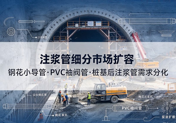 唐山注浆管细分市场扩容，隧道钢花小导管、PVC 袖阀管、桩基后注浆管需求分化